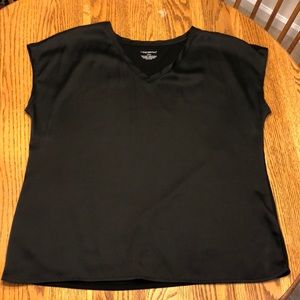 Lane Bryant black v-neck sleeveless top